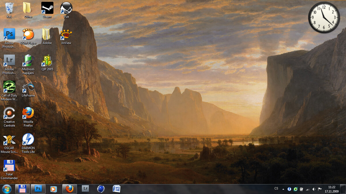 Скриншот Windows 7 ОС - красивое оформление