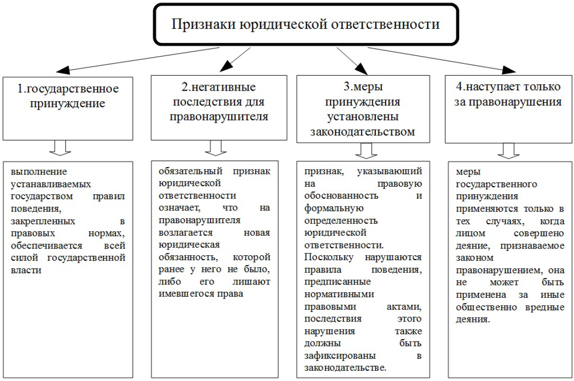 Юрид ответственность план
