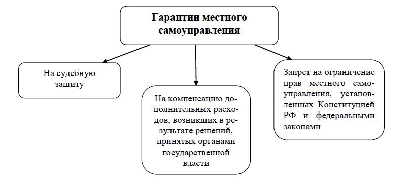 Система гарантий местного самоуправления схема