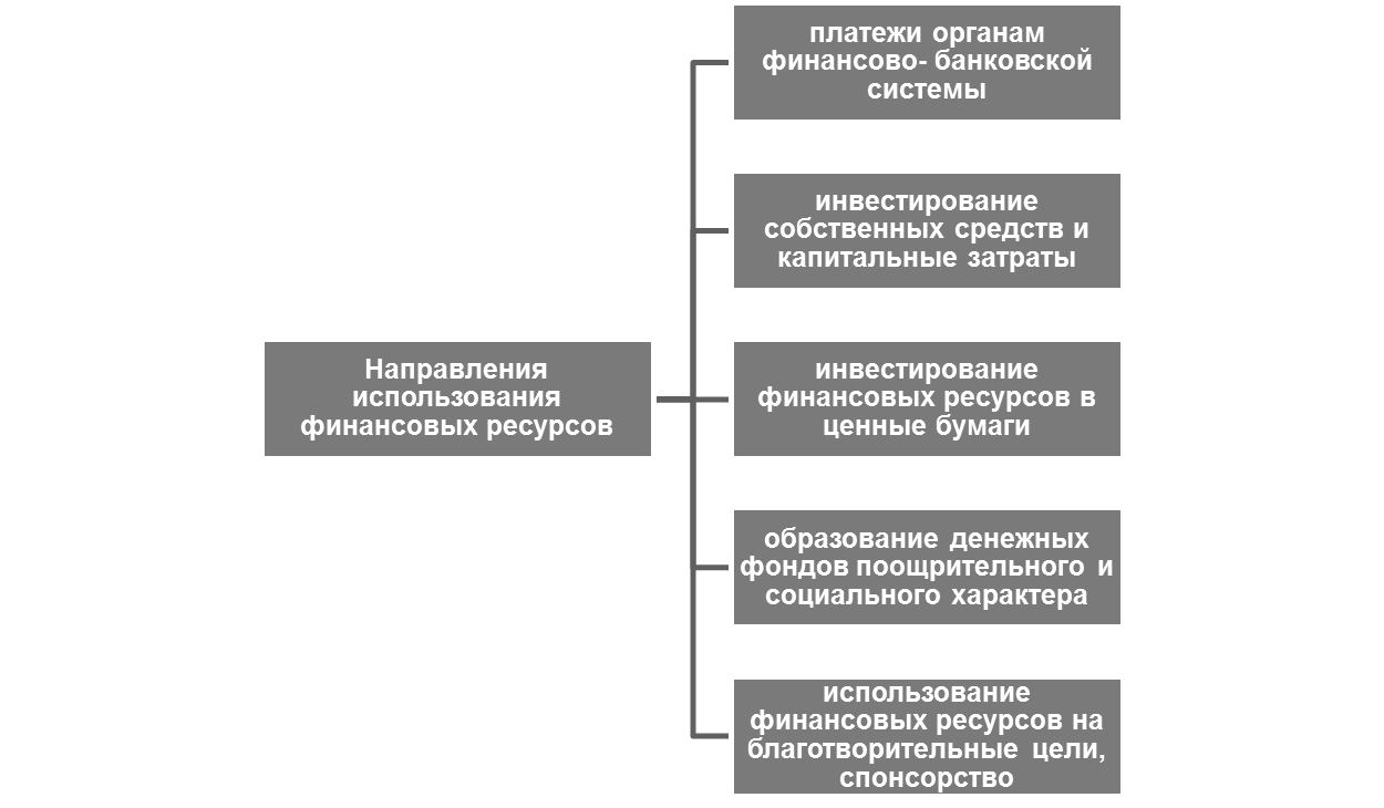 Направления использования финансовых средств