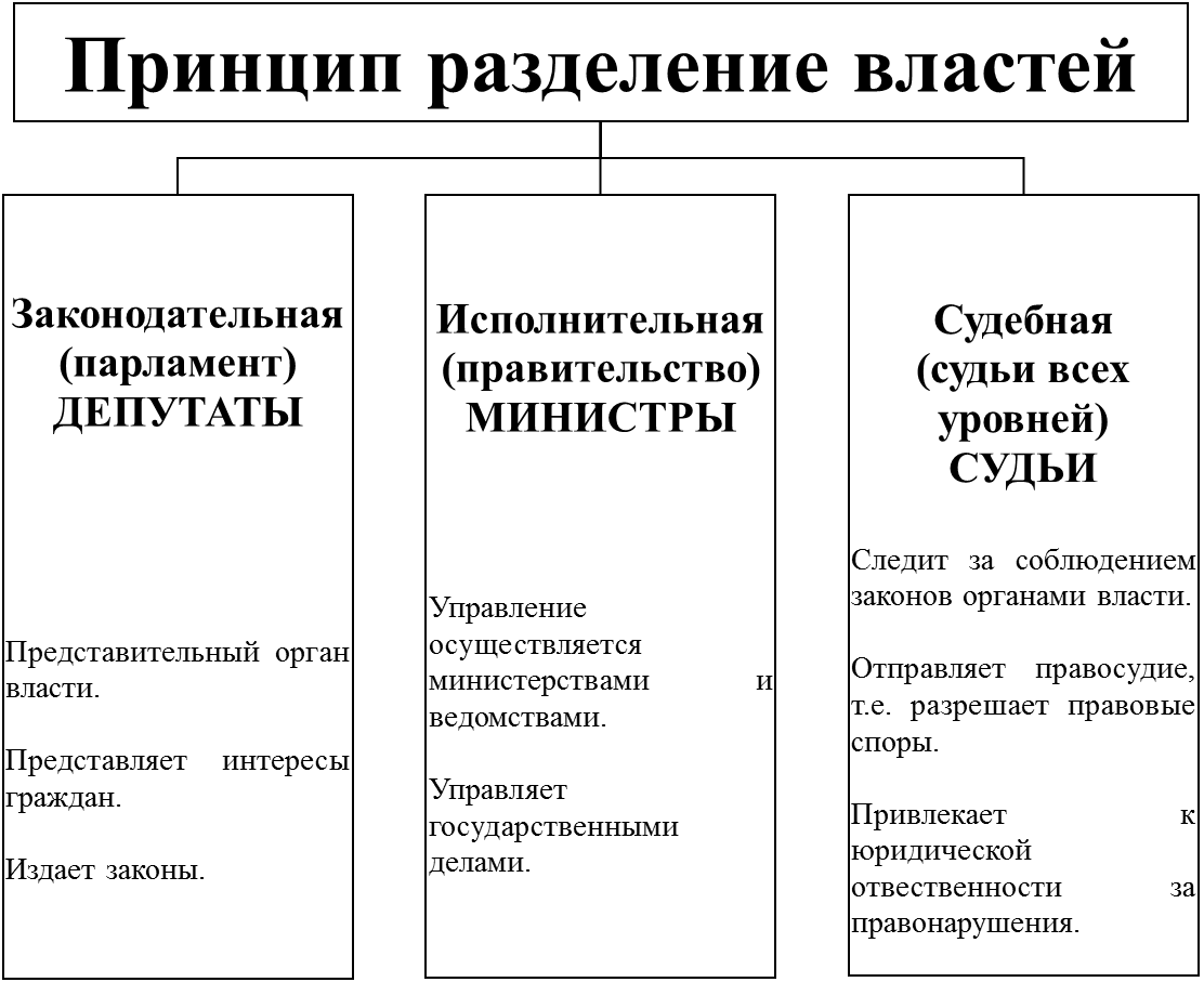 1 из ветвей власти в демократическом государстве