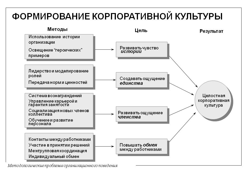 Этапы организационной культуры