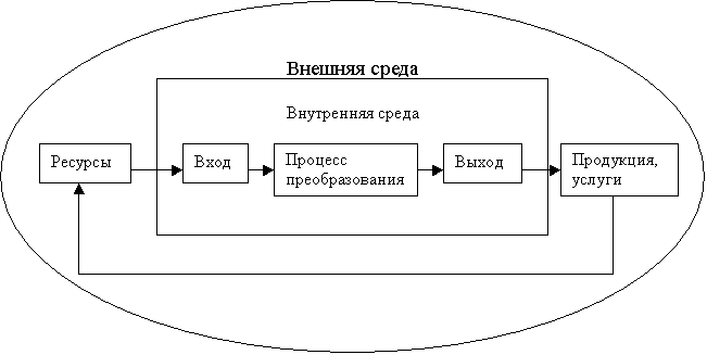 В заданном рисунке укажите основные факторы внутренней среды организации