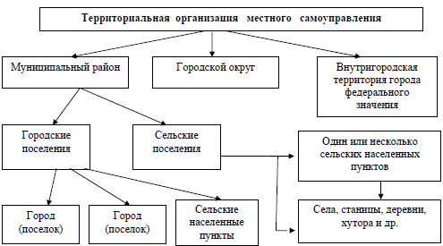 Нарисуйте схему созданных и действующих органов местного самоуправления муниципального образования