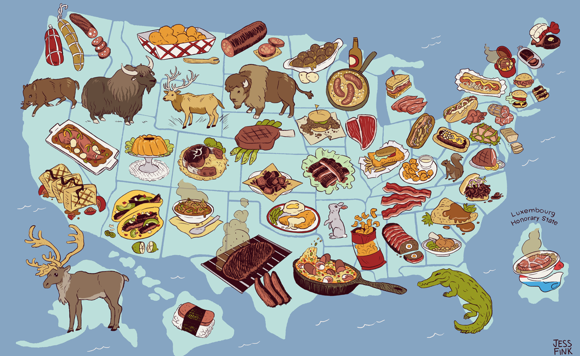 Кулинария карта. Американская еда. Рисунки еды. Кулинарная карта. Карта еды.