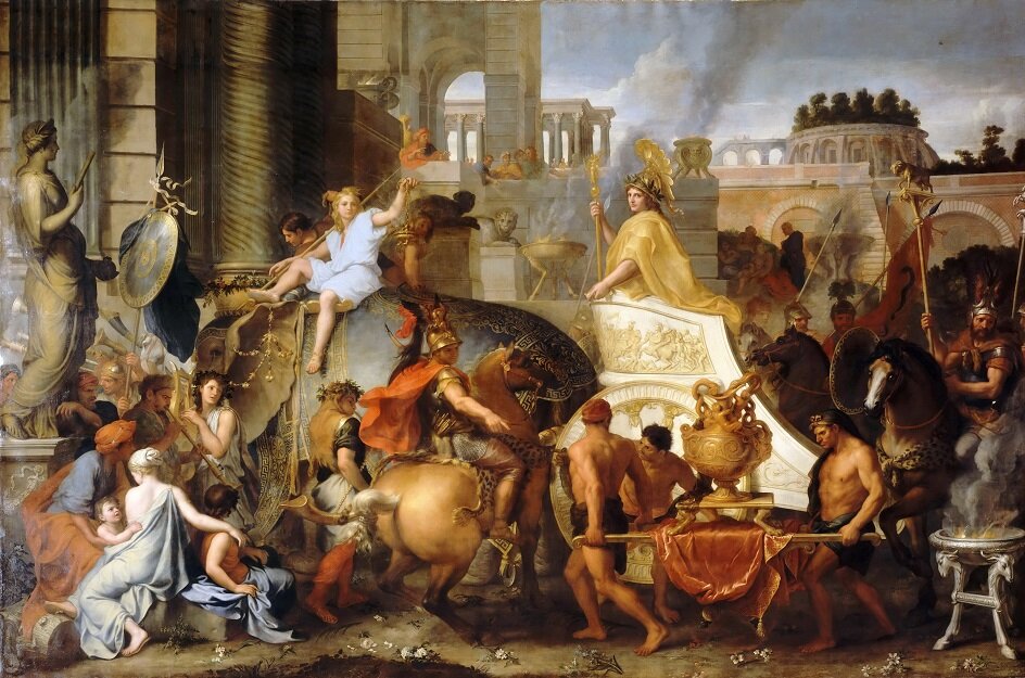 "Вступление Александра в Вавилон"  Шарль Лебрен, 1664 г.