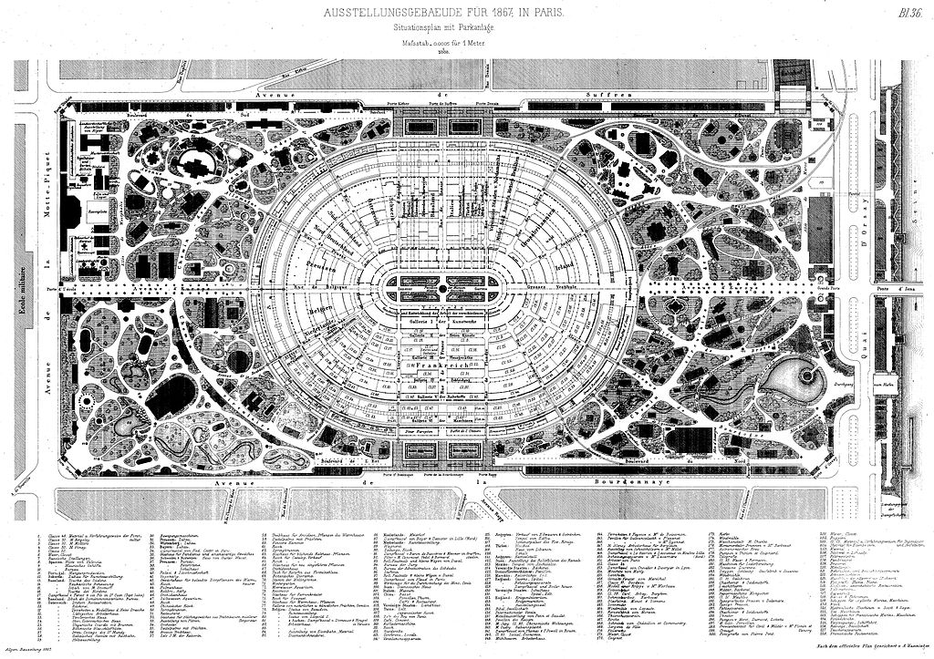 https://upload.wikimedia.org/wikipedia/commons/thumb/8/8f/Paris_Weltausstellung_1867_Lageplan.jpg/1024px-Paris_Weltausstellung_1867_Lageplan.jpg?1610076179072