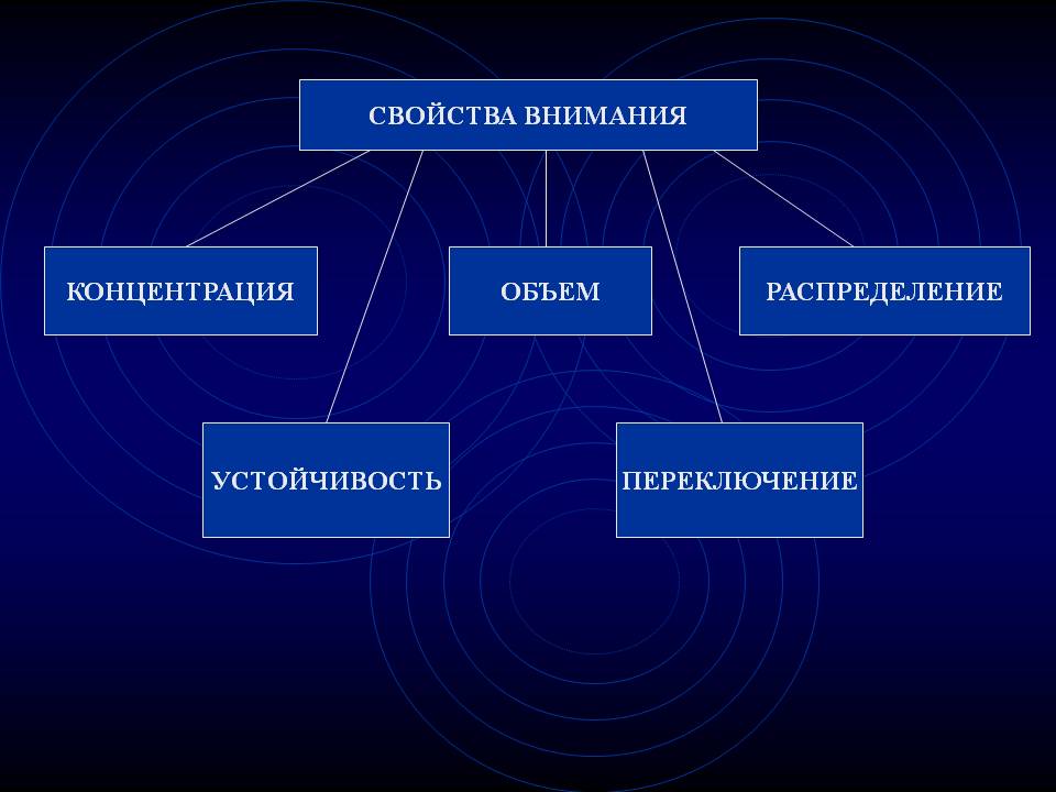 Свойства внимания переключение