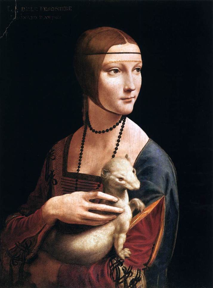 Леонардо да Винчи дама с горностаем