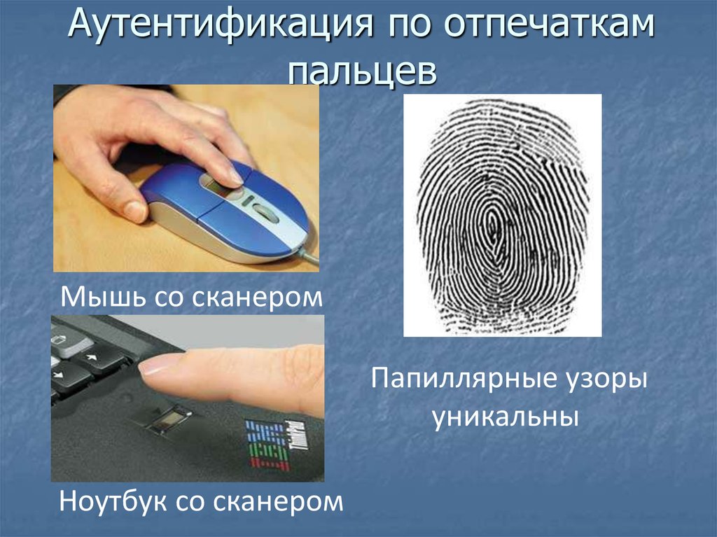 Технологии аутентификации презентация